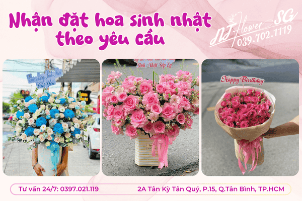 Đặt hoa sinh nhật giao nhanh tại Tân Bình